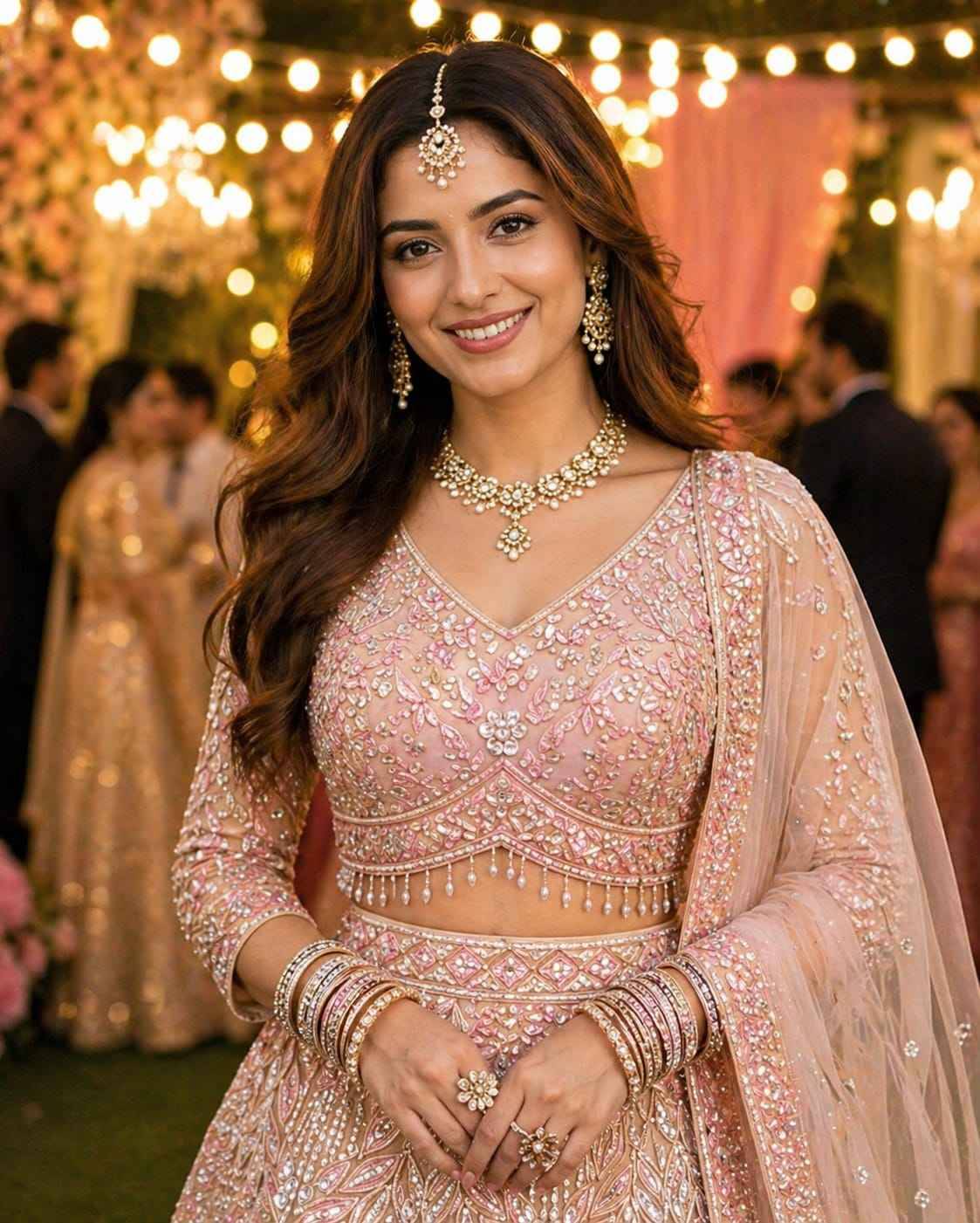 INDRI By MRUDANGI 1079 By 1080 Series Indian Traditional Wear Bridal Collection Beautiful Stylish Fancy Colorful Bridal Wear & Occasional Wear Fancy Lehengas At Wholesale Price